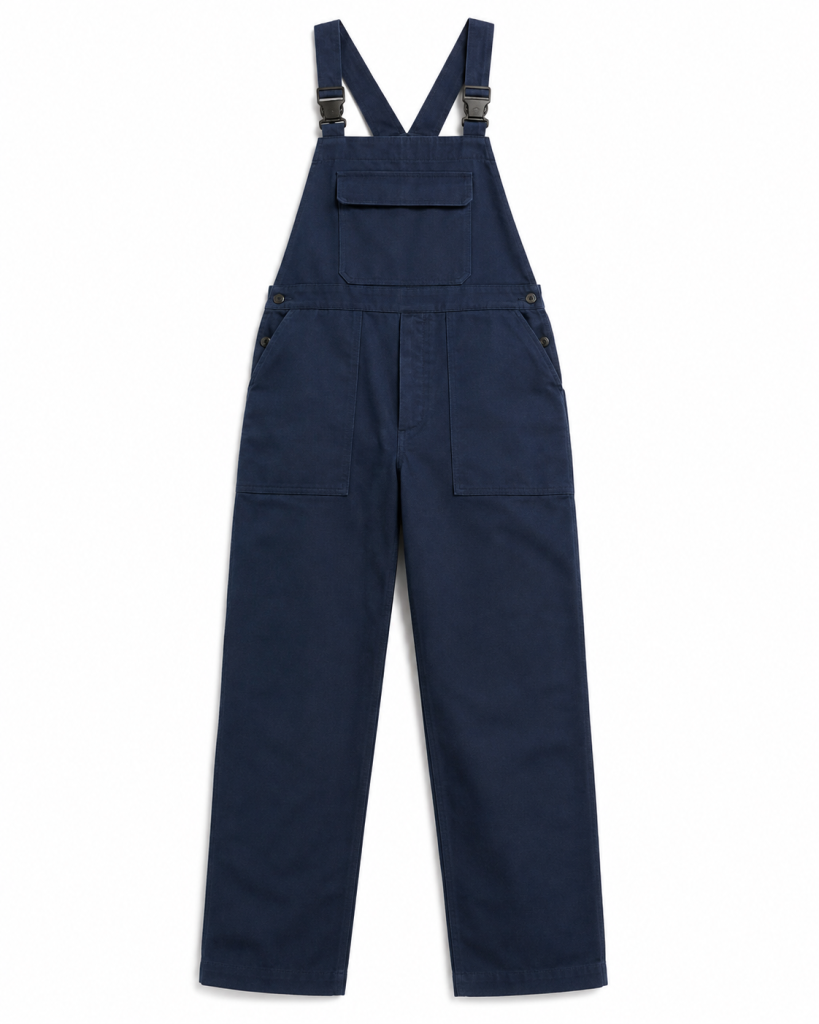 Navy Flame Resistant Bib Overalls - view 5
